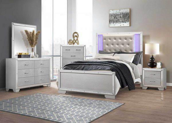Picture of Aveline - Grey Queen Bed