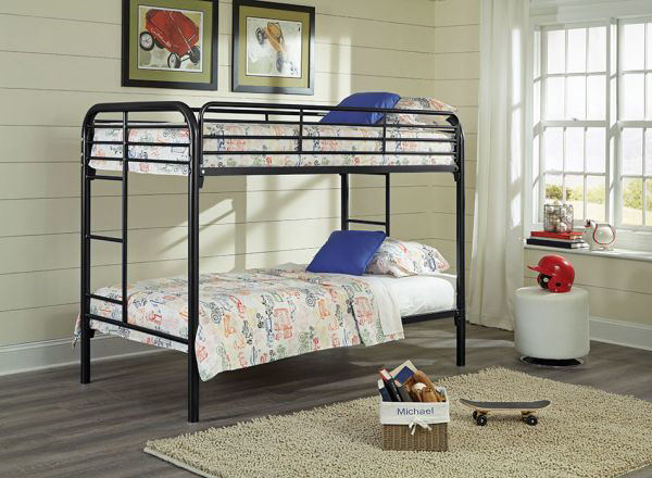 Picture of Jacob - Black Twin/Twin Bunk Bed