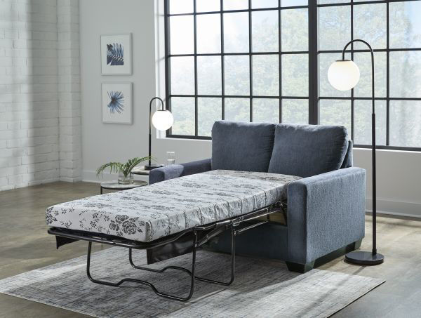 Picture of Rannis - Navy Twin Sleeper Sofa