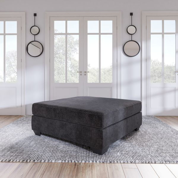 Picture of Lavernett - Charcoal Ottoman
