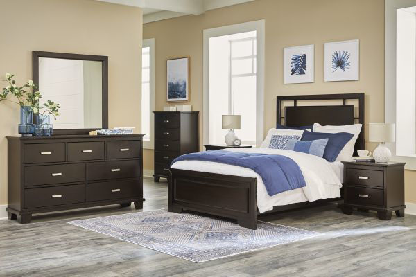 Picture of COVETOWN BROWN QUEEN BED