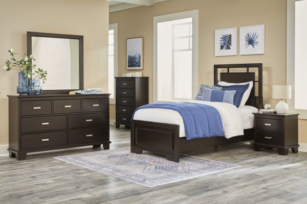 Picture of COVETOWN BROWN TWIN BED