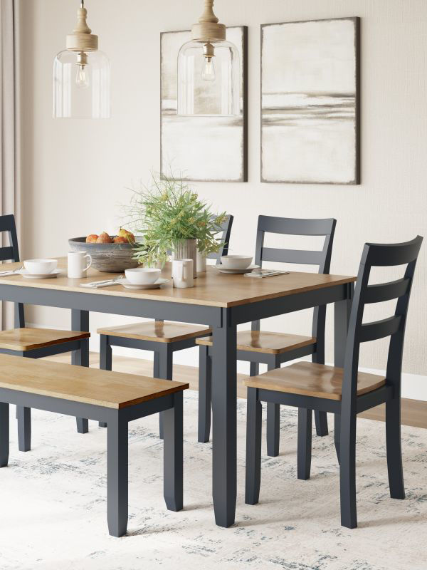 Gesthaven Blue 6 Piece Dining Set Kimbrell's Furniture