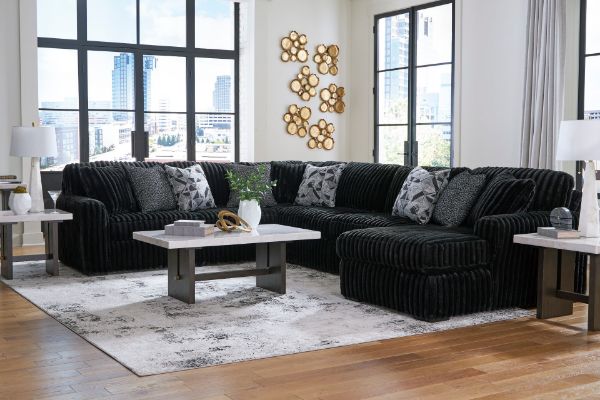 Picture of Midnight - Onyx RAF 4PC Sectional